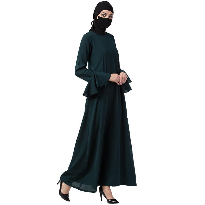 abaya with bell sleeves